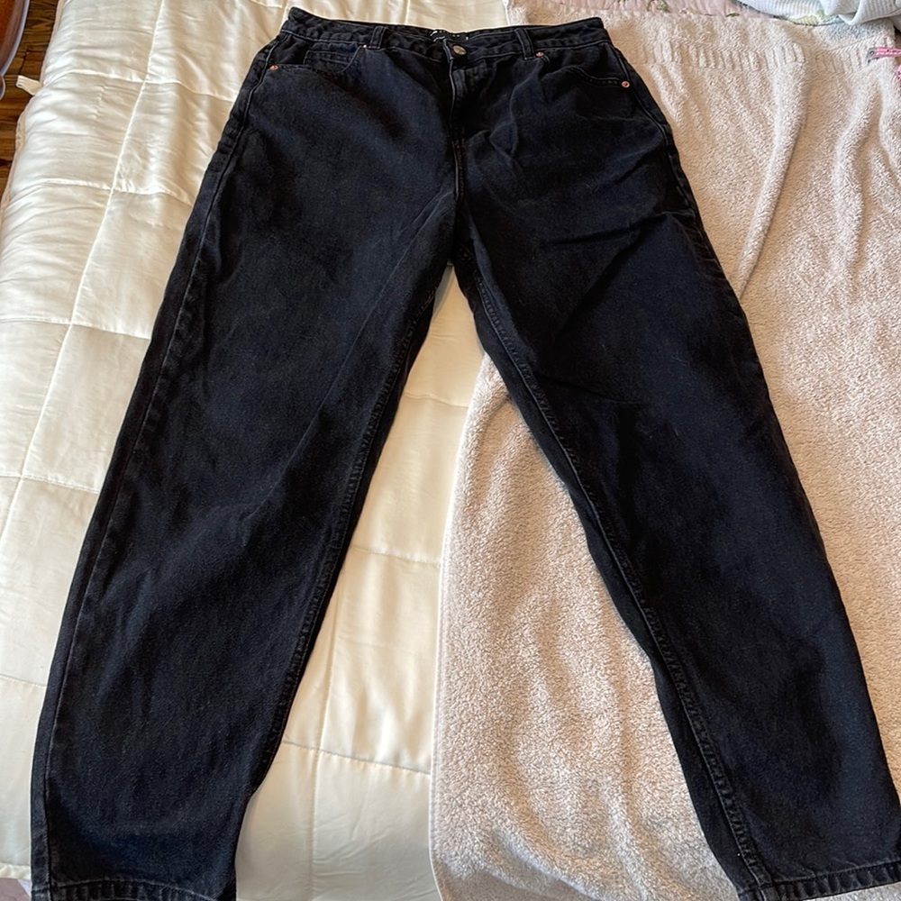 Asos Design relaxed leg black denim jeans